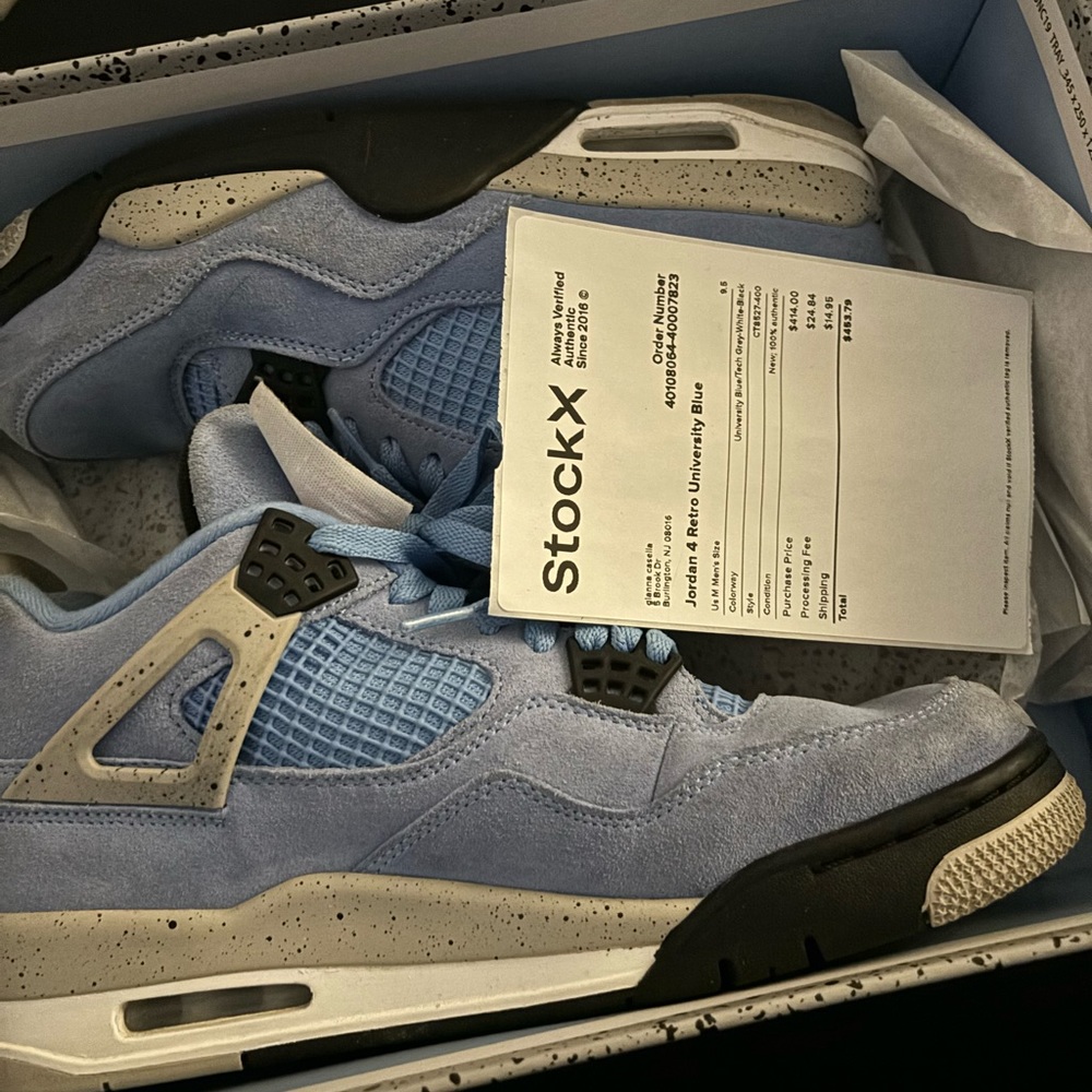 Jordan unc 4 used